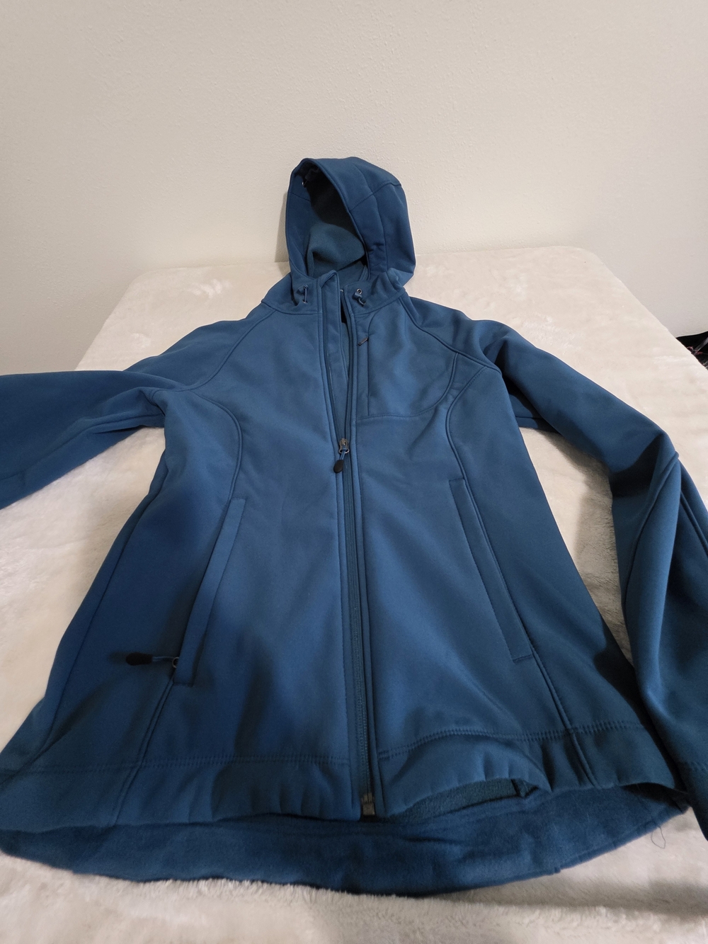 Kirkland Signature Teal Fleece-Lined Hooded Jacket